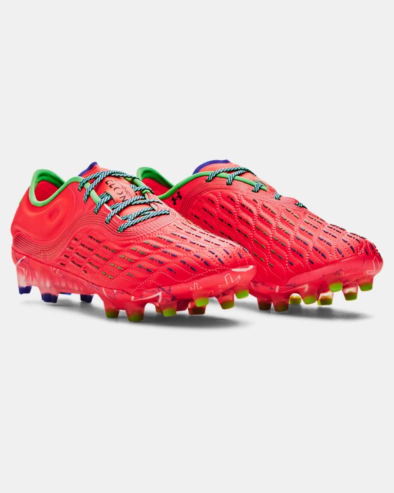 Women's UA Magnetico Elite 3 FG Soccer Cleats in Red image number 5